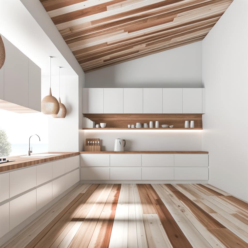 Kitchen of the Week Spotlight White and Wood Harmony That Warms Your Space