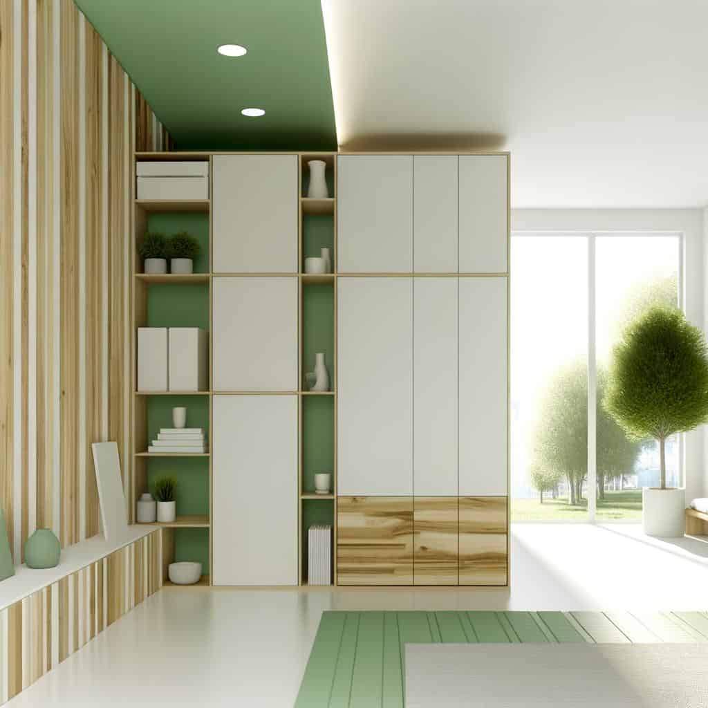 Smart Storage Solutions That Blend Seamlessly with Green White and Wood Designs